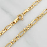 Cadena Figaro 7.65gr / 72.8cm / 4.58mm Oro Amarillo +1 18K $