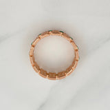 Anillo Glam 5.05gr / T9 1/4 / Oro Rosa 18K $