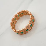 Anillo Glam 5.05gr / T9 1/4 / Oro Rosa 18K $