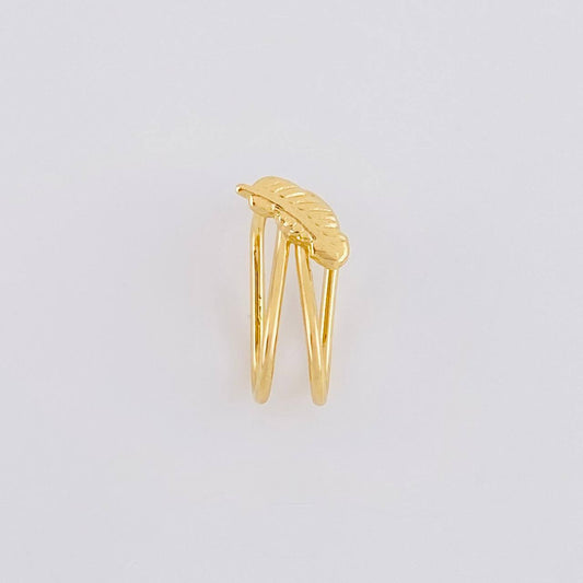 Piercing Pluma 0.65g / 1.4cm Oro Amarillo 18K
