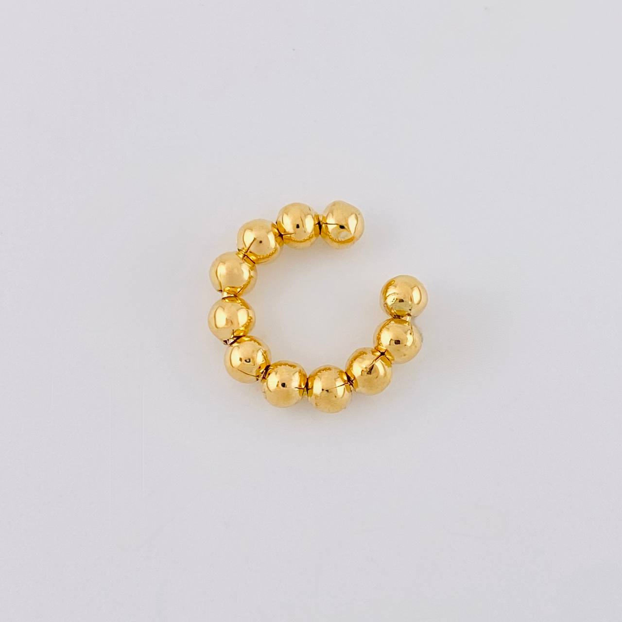 Piercing U Bolas Seguidas 0.85g / 1.2cm Oro Amarillo 18K