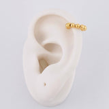 Piercing U Bolas Seguidas 0.9g / 1.2cm Oro Amarillo 18K