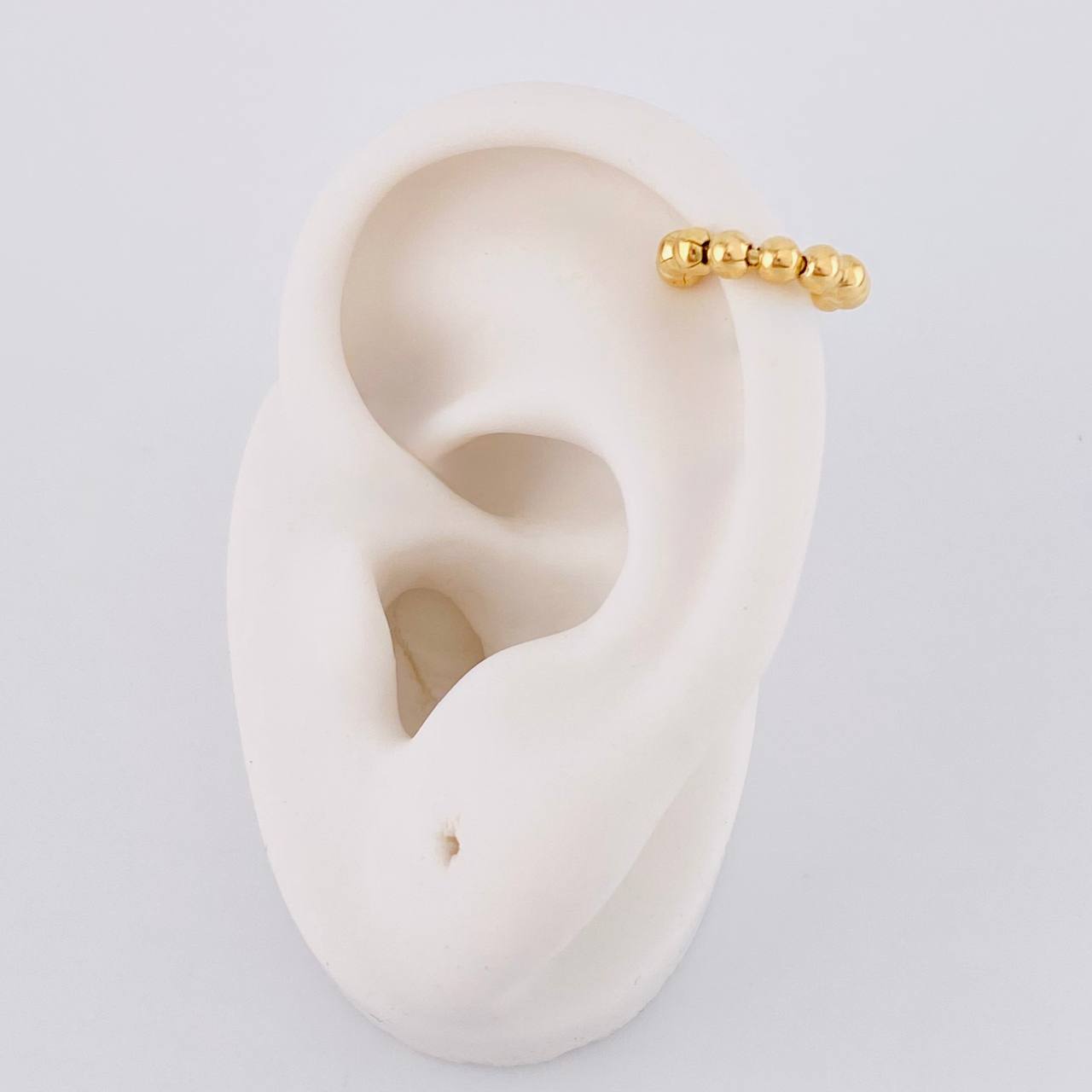 Piercing U Bolas Seguidas 0.8g / 1.1cm Oro Amarillo 18K