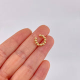 Piercing U Bolas Seguidas 0.8g / 1.1cm Oro Amarillo 18K