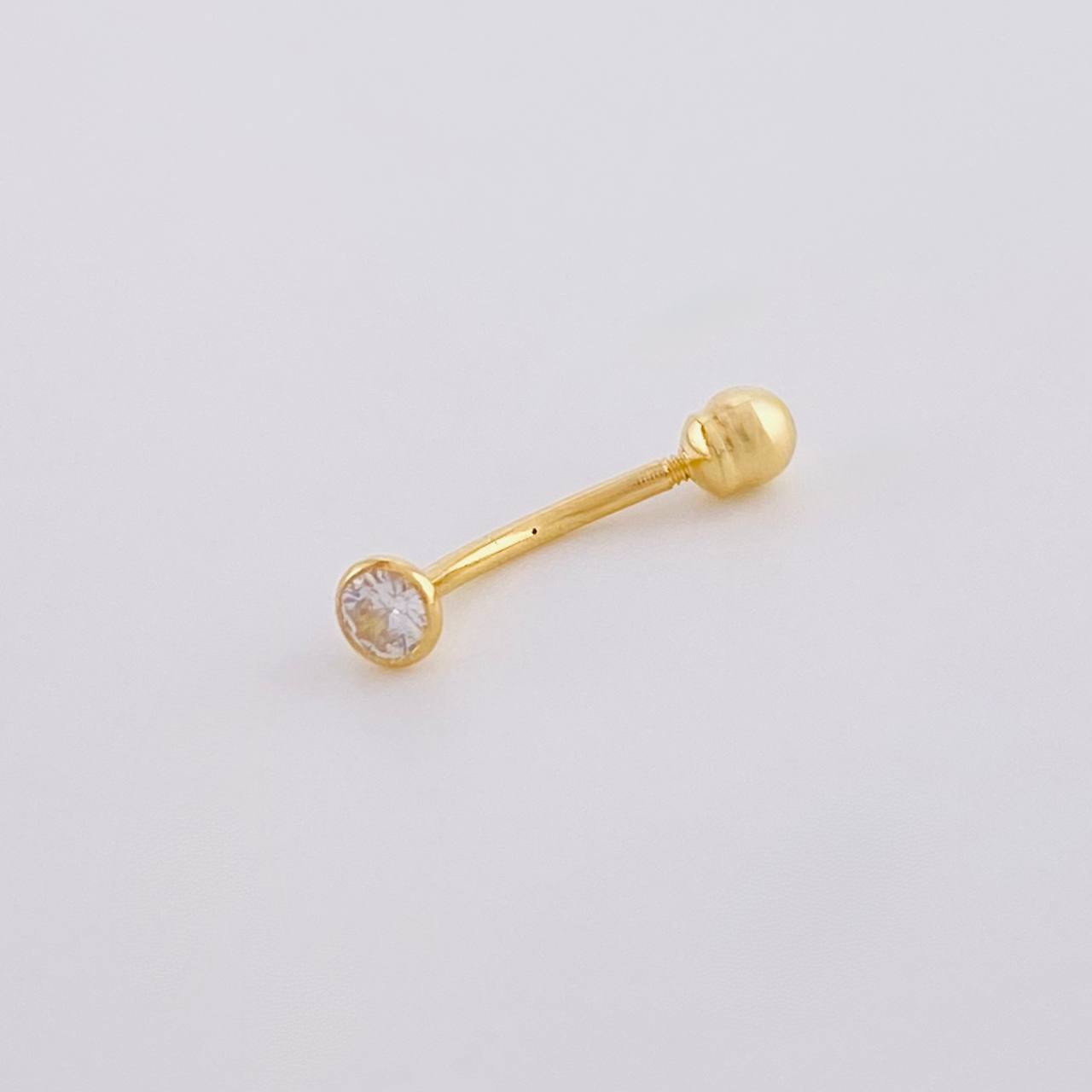 Piercing Curvo 0.3g / 1.5cm Oro Amarillo 18K