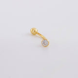 Piercing Curvo 0.3g / 1.5cm Oro Amarillo 18K