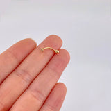 Piercing Curvo 0.3g / 1.5cm Oro Amarillo 18K
