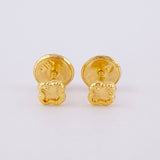 Topos Trébol Diamantado 0.35g / 4mm Oro Amarillo 18K