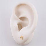 Topos Silueta Corazón 0.45g / 4.7mm Oro Amarillo 18K