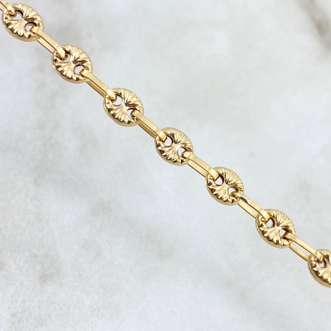Cadena GC 9.4gr / 50cm / 4.2mm Diamantado Oro Amarillo