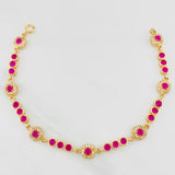 Pulso Halo Tennis 8.85g / 18.2cm / 4.18mm Oro Amarillo 18K