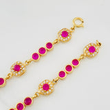 Pulso Halo Tennis 8.85g / 18.2cm / 4.18mm Oro Amarillo 18K