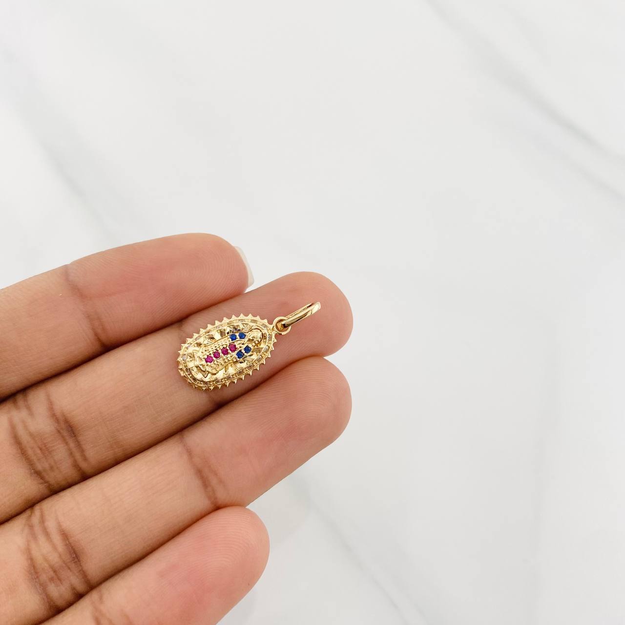Dije Virgen de Guadalupe 1.35g / 2.2cm Oro Amarillo 18K