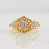 Anillo Corona 4.4g / T8 3/4 Tres Oros 18K