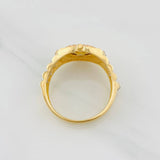 Anillo Corona 4.4g / T8 3/4 Tres Oros 18K