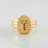 Anillo Virgen de Guadalupe 4.4g / T7 Oro Amarillo 18K