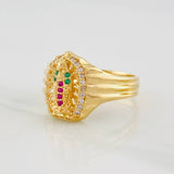 Anillo Virgen de Guadalupe 4.4g / T7 Oro Amarillo 18K
