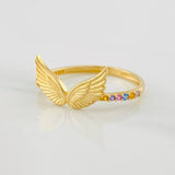 Anillo Alas 1.55g / T6 1/4 Oro Amarillo 18K