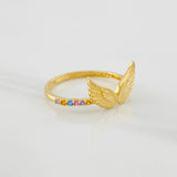 Anillo Alas 1.55g / T6 1/4 Oro Amarillo 18K