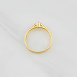 Anillo Solitario Churumbela 1.65g / T7 Oro Amarillo 18K
