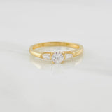 Anillo Solitario 1.5g / T6 3/4 Oro Amarillo 18K