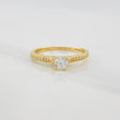 Anillo Solitario Churumbela 1.9g / T7 Oro Amarillo 18K