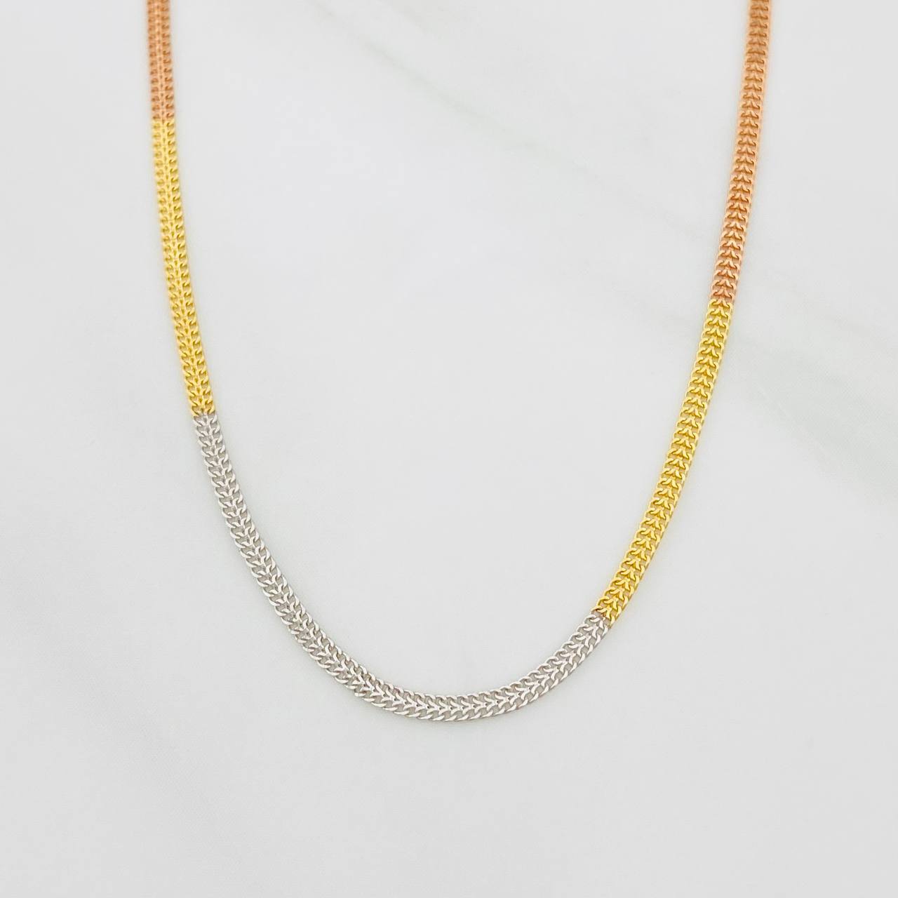 Cadena Sedusa 1.55g / 40cm / 1.45mm Tres Oros 18K