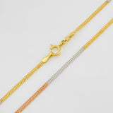 Cadena Sedusa 1.55g / 45cm / 1.47mm Tres Oros 18K