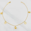 Tobillera Aro Seguido Figuras 2.45g / 24.7cm / 1.04mm Oro Amarillo 18K