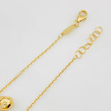 Tobillera Aro Seguido Figuras 2.45g / 24.7cm / 1.04mm Oro Amarillo 18K
