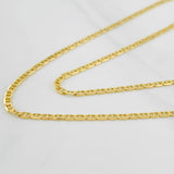 Cadena Escalera 1.55g / 40cm / 1.39mm Oro Amarillo 18K