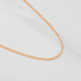 Cadena Escalera 1.1g / 40cm / 1.09mm Oro Rosa 18K