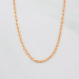 Cadena Escalera 1.1g / 40cm / 1.09mm Oro Rosa 18K