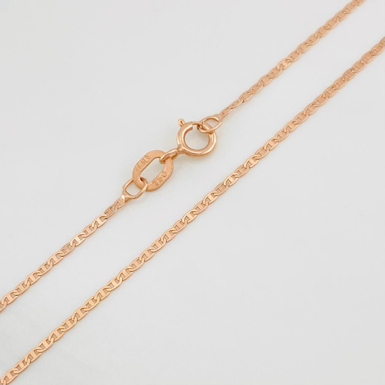Cadena Escalera 1.1g / 40cm / 1.09mm Oro Rosa 18K
