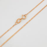 Cadena Escalera 1.1g / 40cm / 1.09mm Oro Rosa 18K