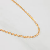Cadena Escalera Plana 1.3g / 40cm / 1.39mm Oro Rosa 18K