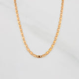 Cadena Escalera Plana 1.3g / 40cm / 1.39mm Oro Rosa 18K