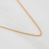 Cadena Militar 2g / 50cm / 1.02mm Oro Rosa 18K