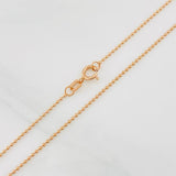 Cadena Militar 2g / 50cm / 1.02mm Oro Rosa 18K