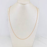 Cadena Militar 2g / 50cm / 1.02mm Oro Rosa 18K