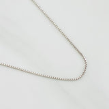 Cadena Veneciana 1.35g / 50cm / 0.62mm Oro Blanco 18K
