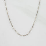 Cadena Veneciana 1.35g / 50cm / 0.62mm Oro Blanco 18K