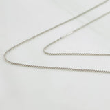 Cadena Veneciana 1.35g / 50cm / 0.62mm Oro Blanco 18K