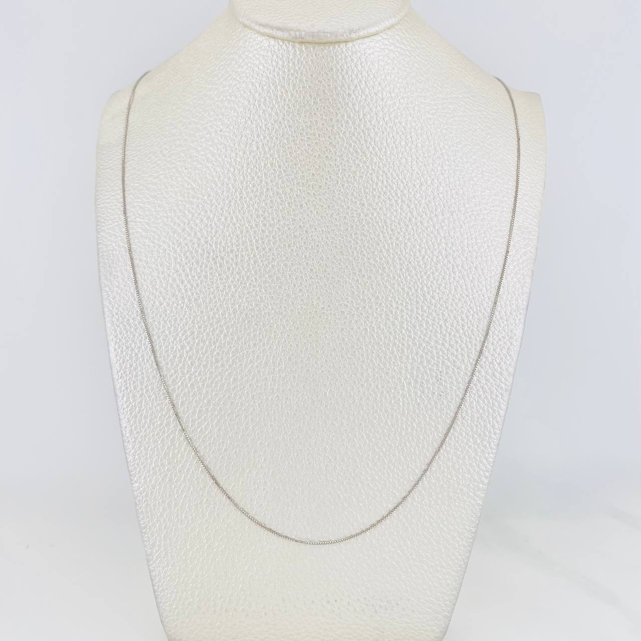 Cadena Veneciana 1.35g / 50cm / 0.62mm Oro Blanco 18K