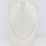 Cadena Veneciana 1.35g / 50cm / 0.62mm Oro Blanco 18K