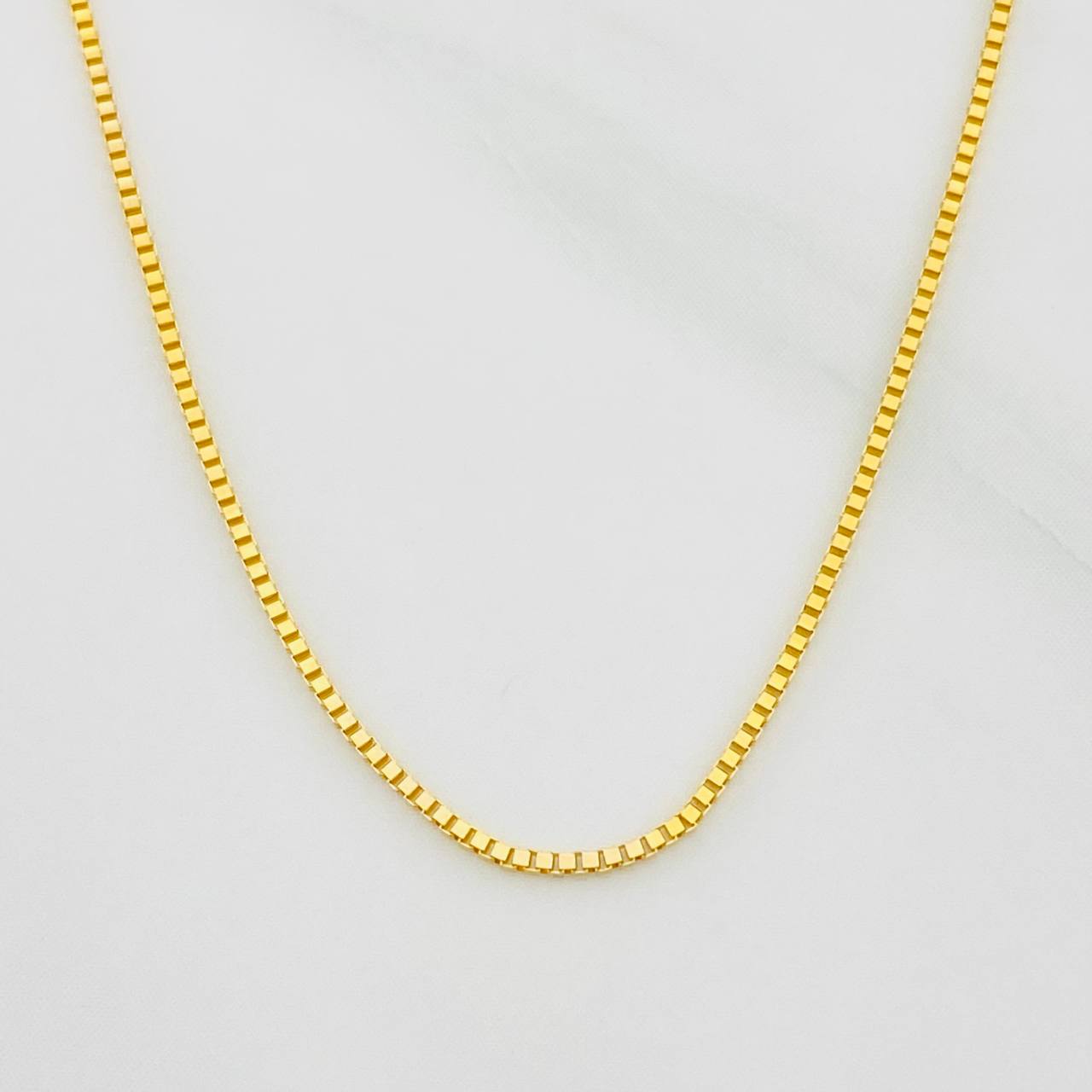 Cadena Veneciana 2.15g / 55cm / 0.7mm Oro Amarillo 18K
