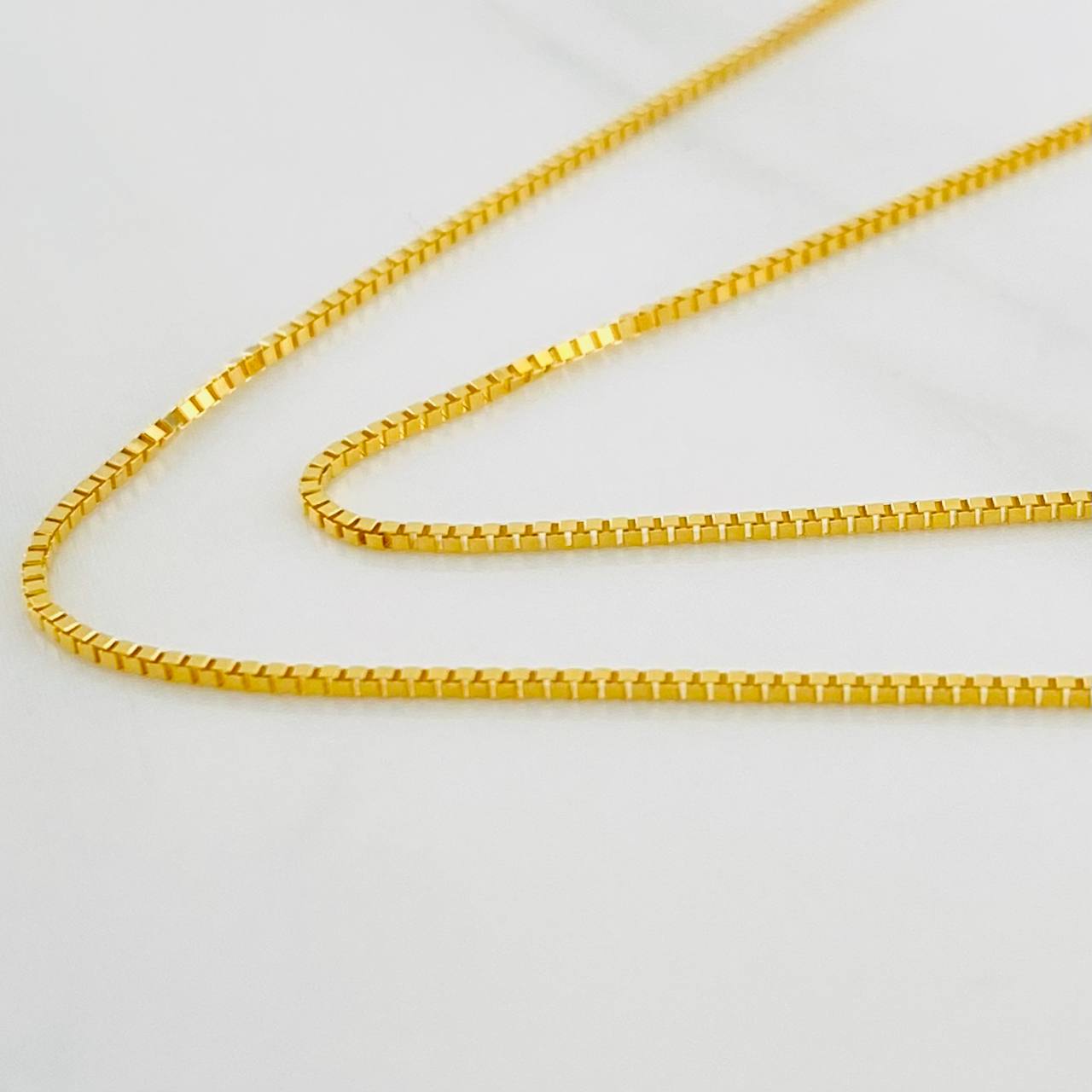 Cadena Veneciana 2.15g / 55cm / 0.7mm Oro Amarillo 18K