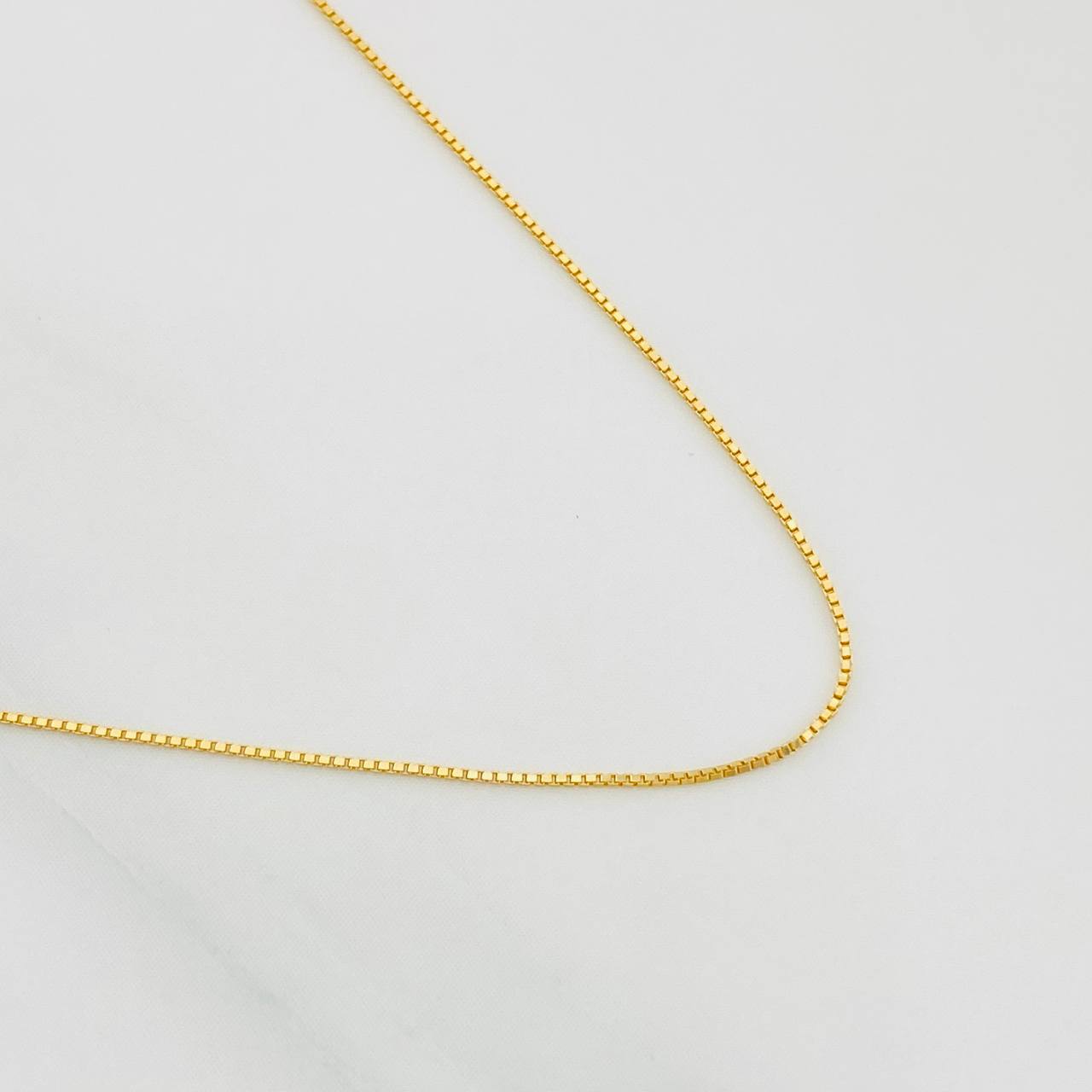 Cadena Veneciana 0.9g / 40cm / 0.51mm Oro Amarillo 18K