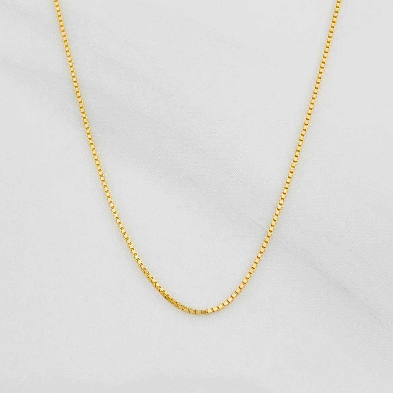 Cadena Veneciana 0.9g / 40cm / 0.51mm Oro Amarillo 18K