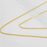 Cadena Veneciana 0.9g / 40cm / 0.51mm Oro Amarillo 18K